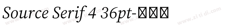 Source Serif 4 36pt字体转换